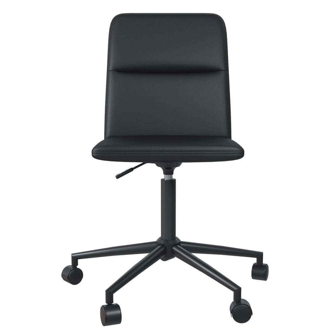 Olten Modern Office Desk Chair on Castors with Adjustable Height - Light Gray