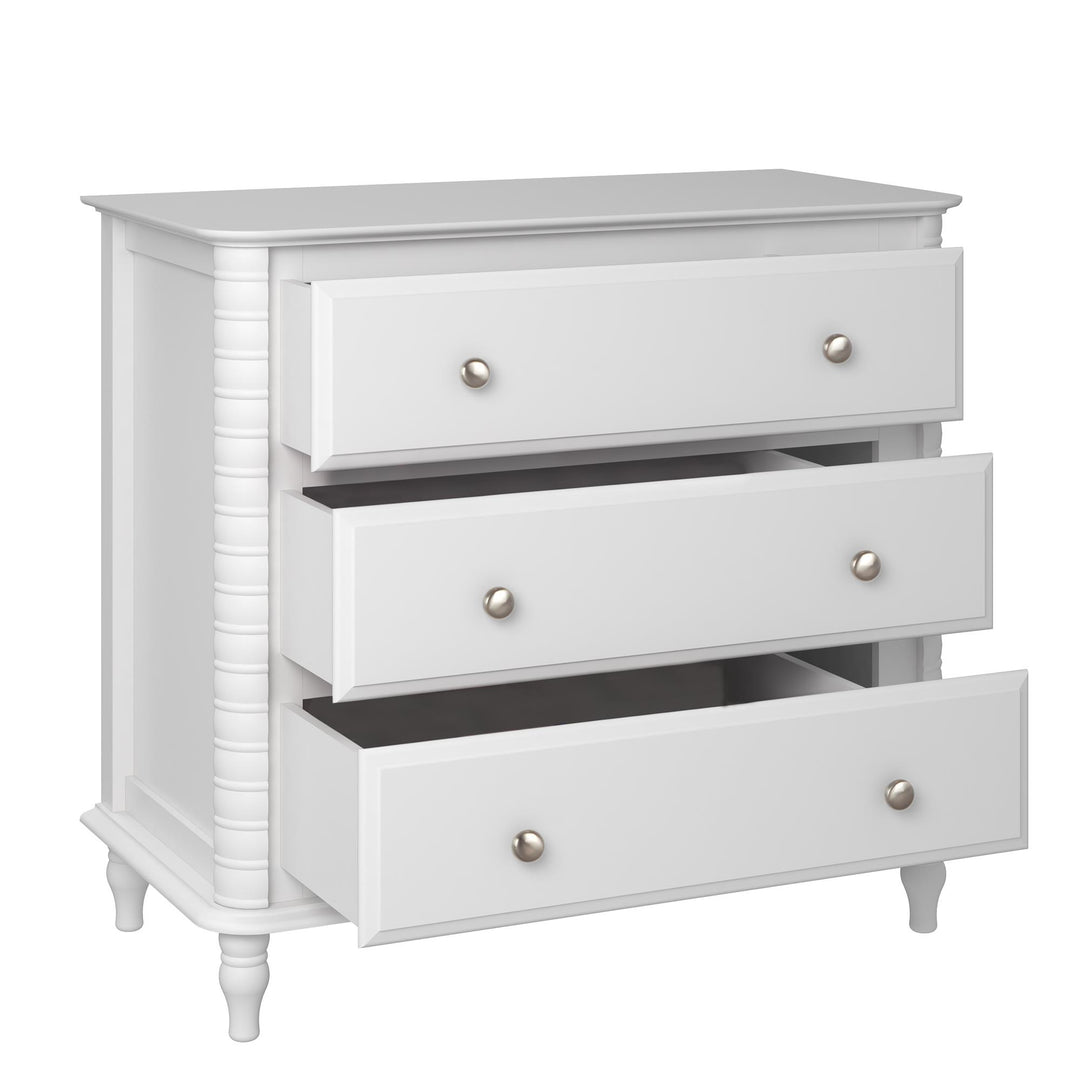 Rowan Valley Linden Wood Feet Dresser -  White