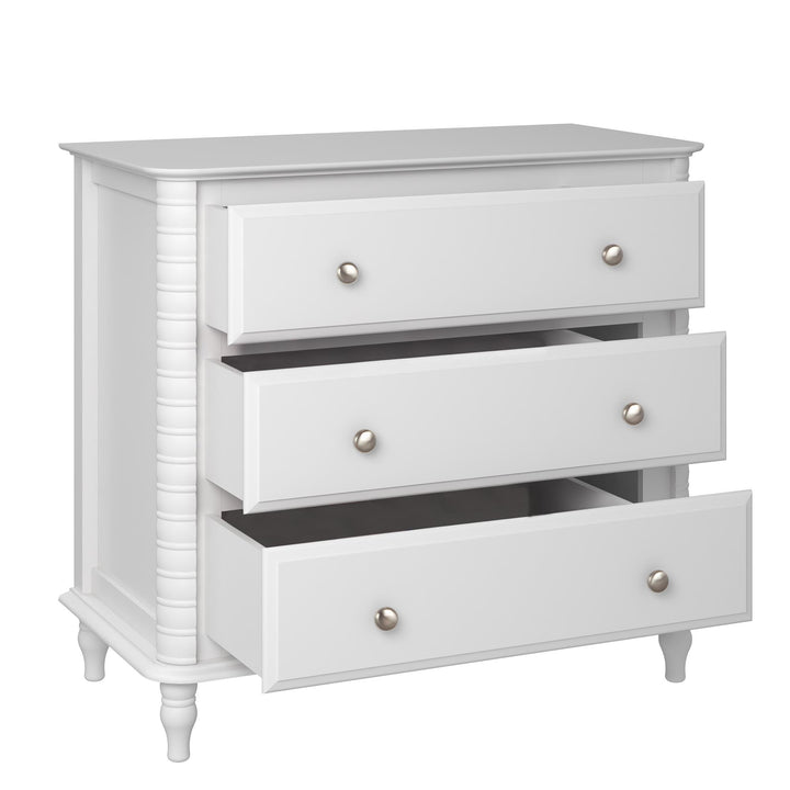 Rowan Valley Linden Wood Feet Dresser -  White