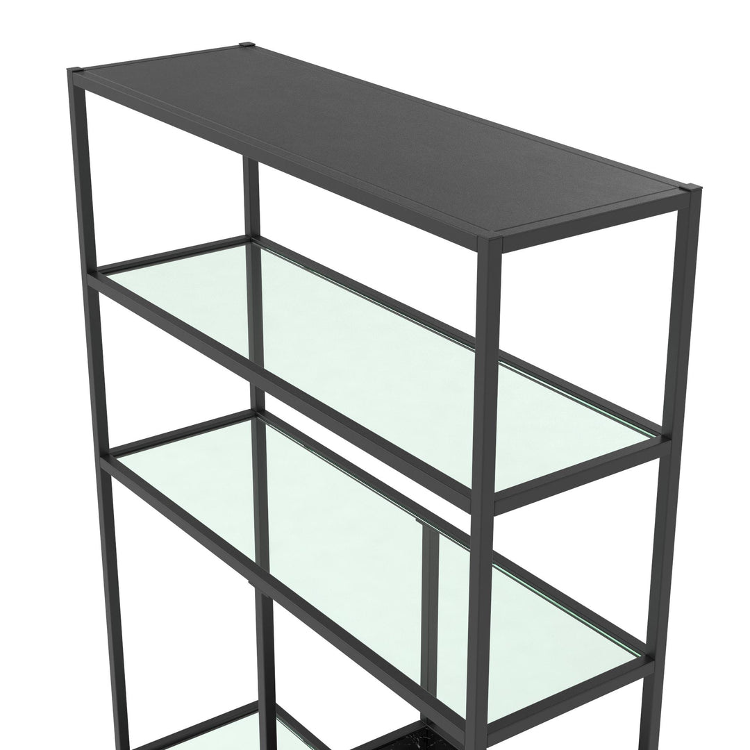 Geometric design étagère by Moriah -  Black