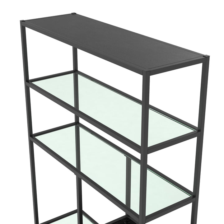 Geometric design étagère by Moriah -  Black