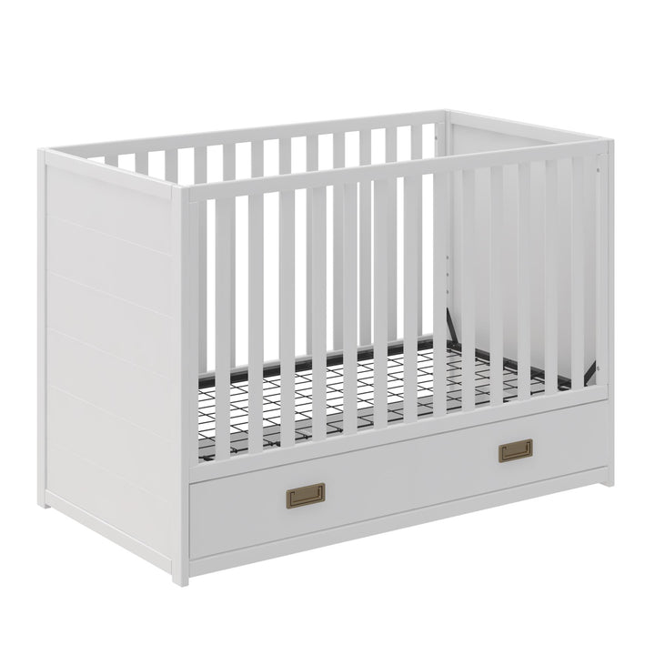 Convertible Crib with Storage -  White