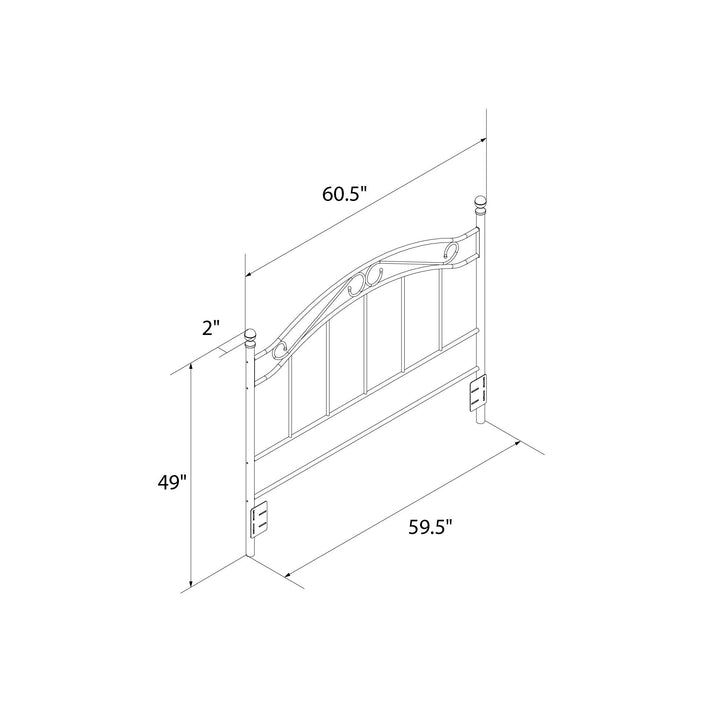 Best Adaptable Metal Headboard for Full/Queen Beds -  Bronze