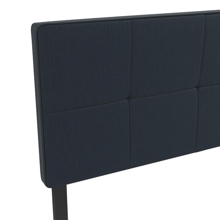 fabric covered headboard - Blue Color - Twin Size