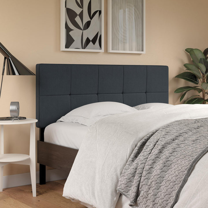 tall tufted headboard - Blue Color - Twin Size