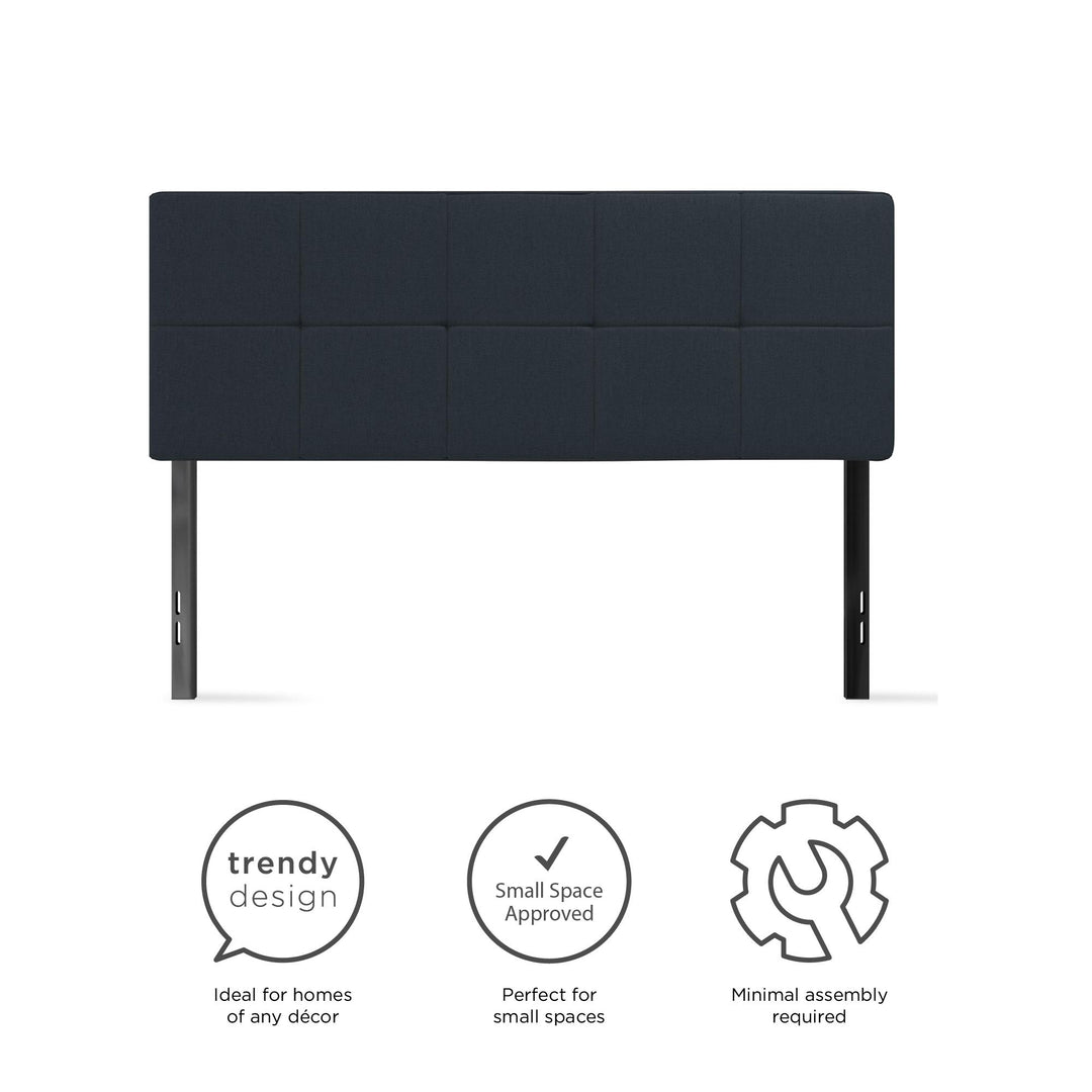 modern headboard designs - Blue Color - Twin Size