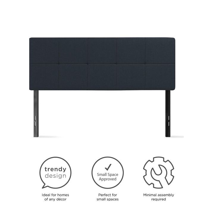modern headboard designs - Blue Color - Twin Size
