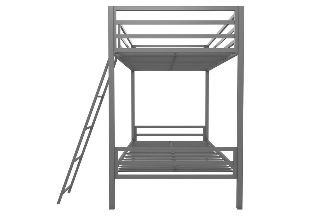 Maxwell metal bunk bed for kids -  Gray 