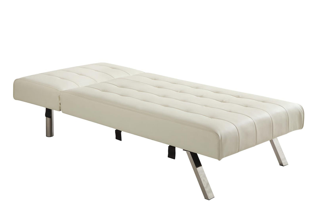Adjustable back chair for relaxation - Vanilla Faux Leather
