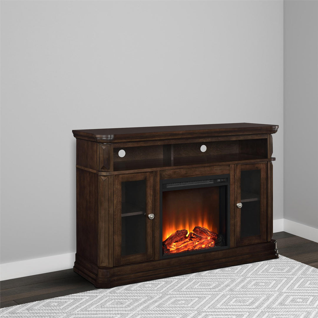 Electric Fireplace TV Console Brooklyn for 50 Inch TV -  Espresso