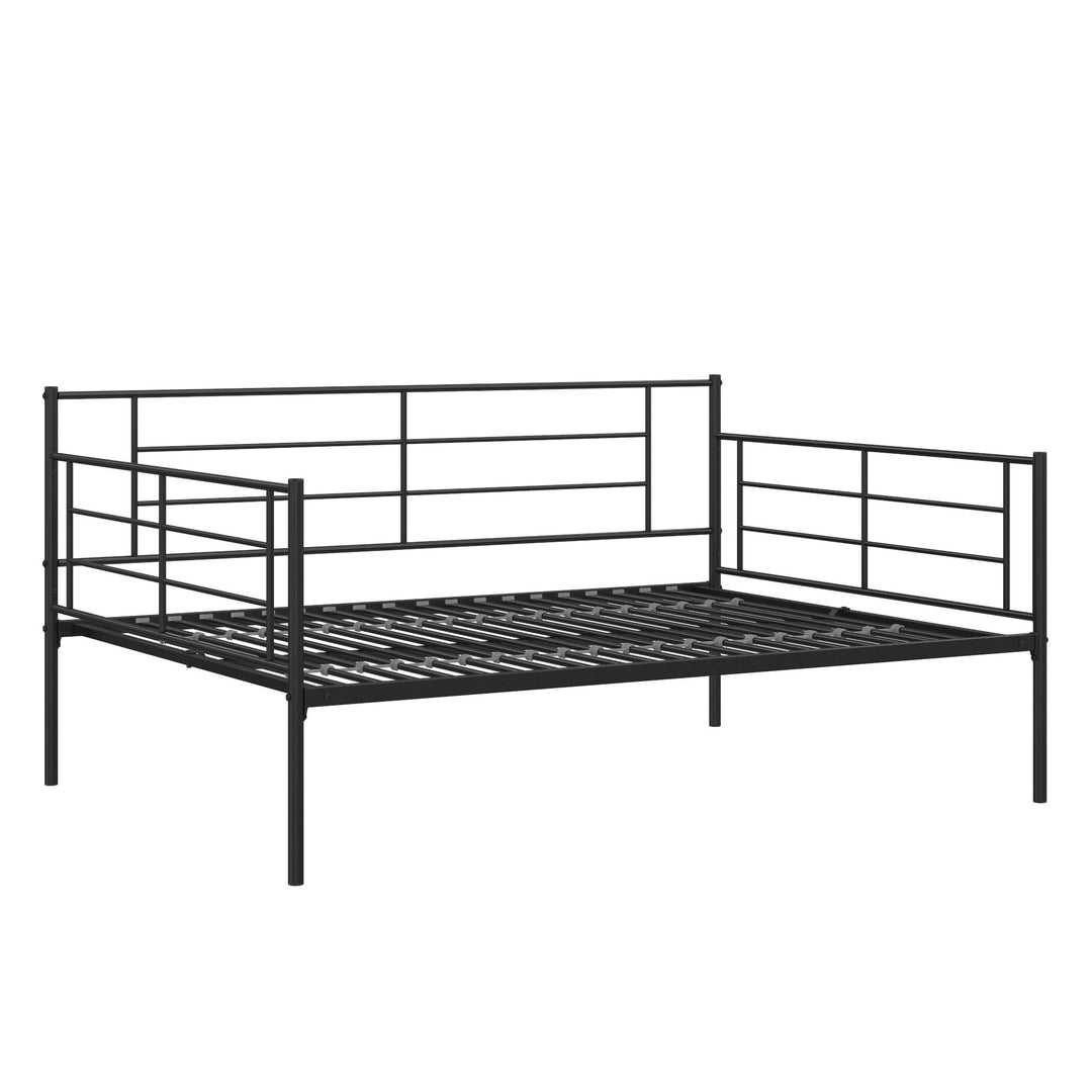 metal daybed with 14" clearance - Black - Full Size