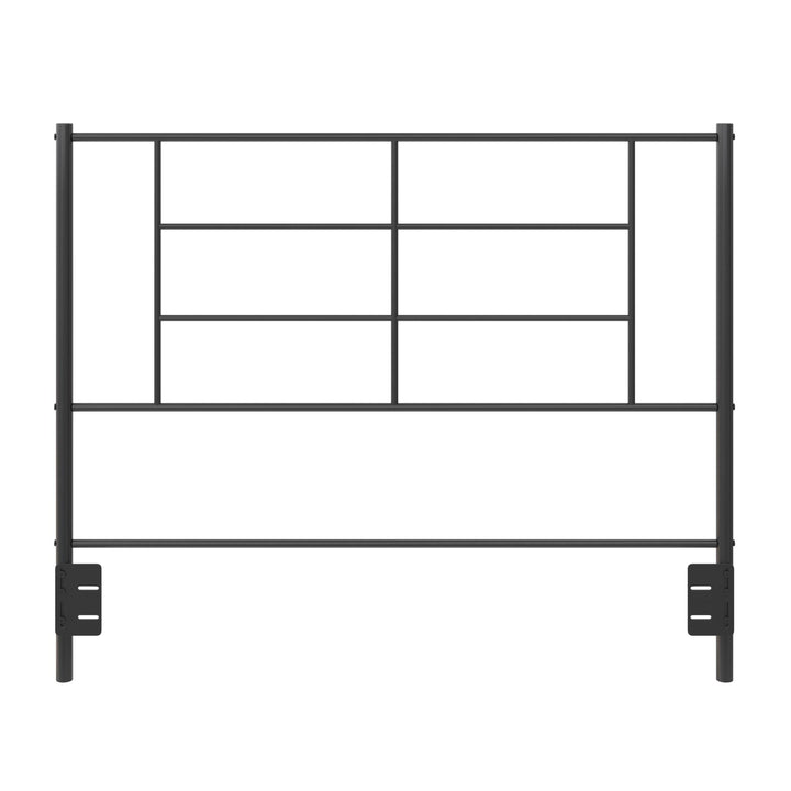 metal headboard with matte finish - Black Color - Full / Queen Size