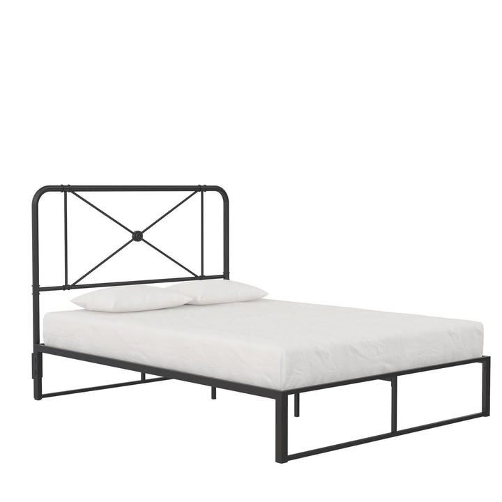 headboard for metal frame bed - Black - Full/Queen Size
