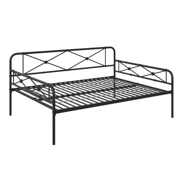 Allysa Metal Daybed with Steel Frame - Black - Full