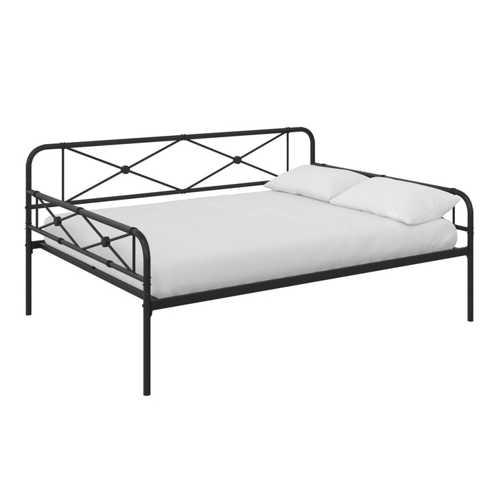 metal daybed with steel frame - Black Color - Full Size