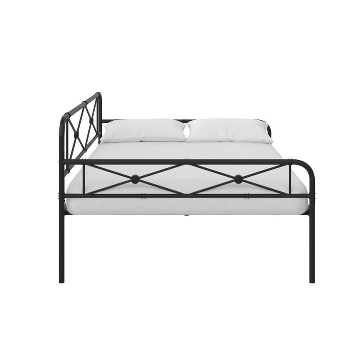 Allysa Metal Daybed with Steel Frame - Black - Full