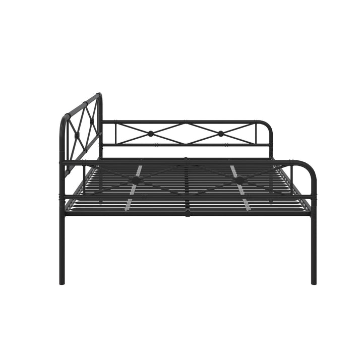 Allysa Metal Daybed with Steel Frame - Black - Full