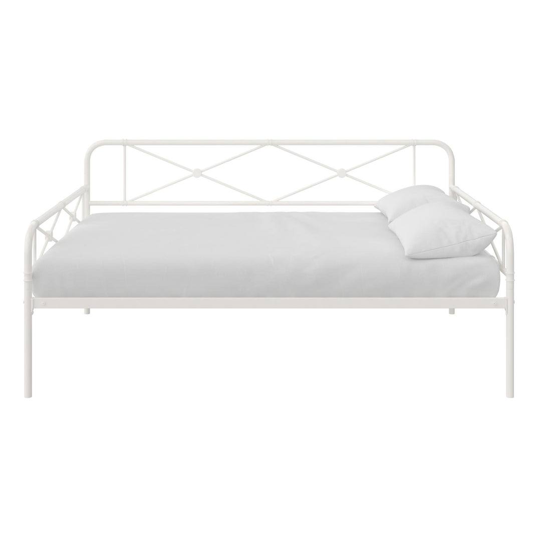 Allysa Metal Daybed with Steel Frame - White - Full