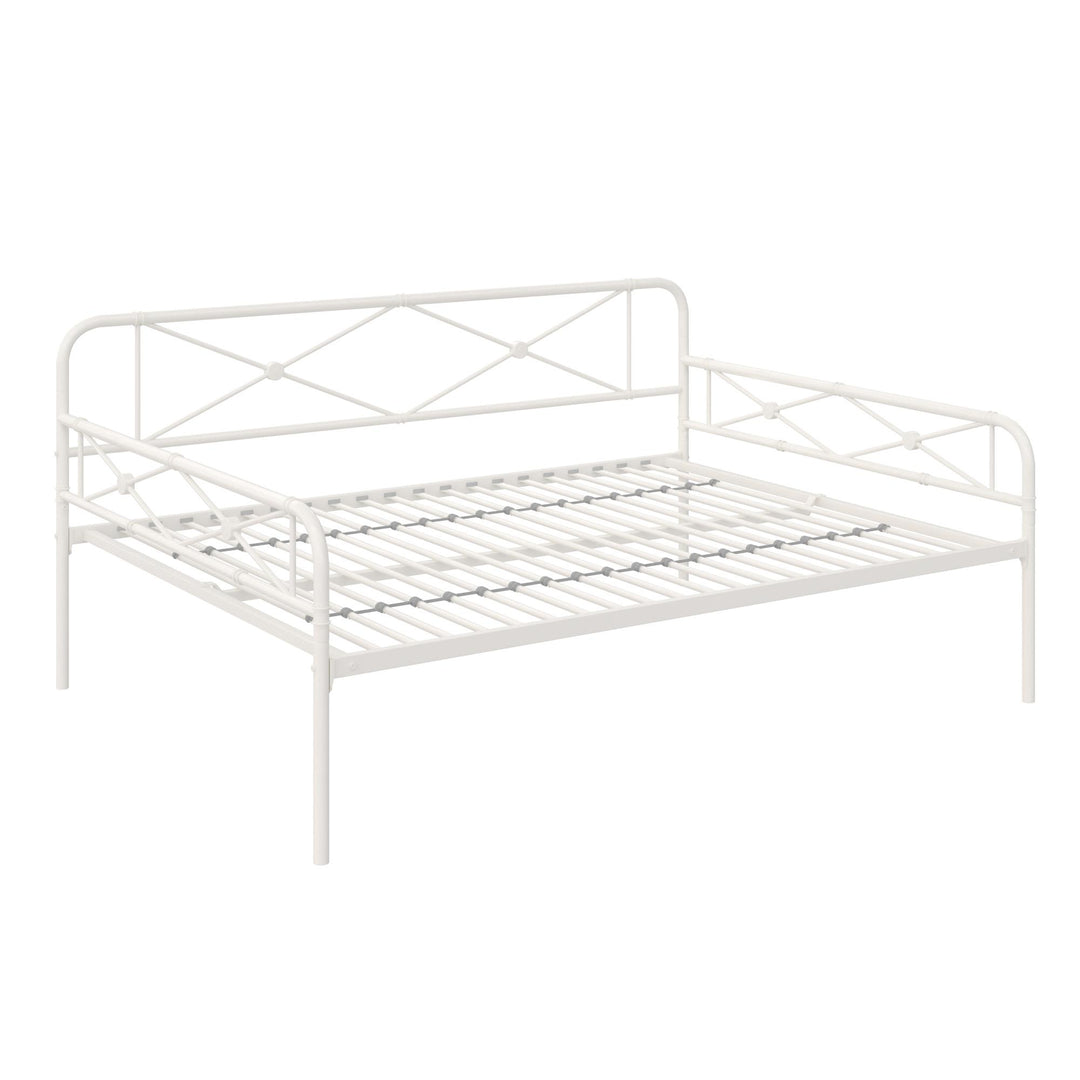 Allysa Metal Daybed with Steel Frame - White - Full