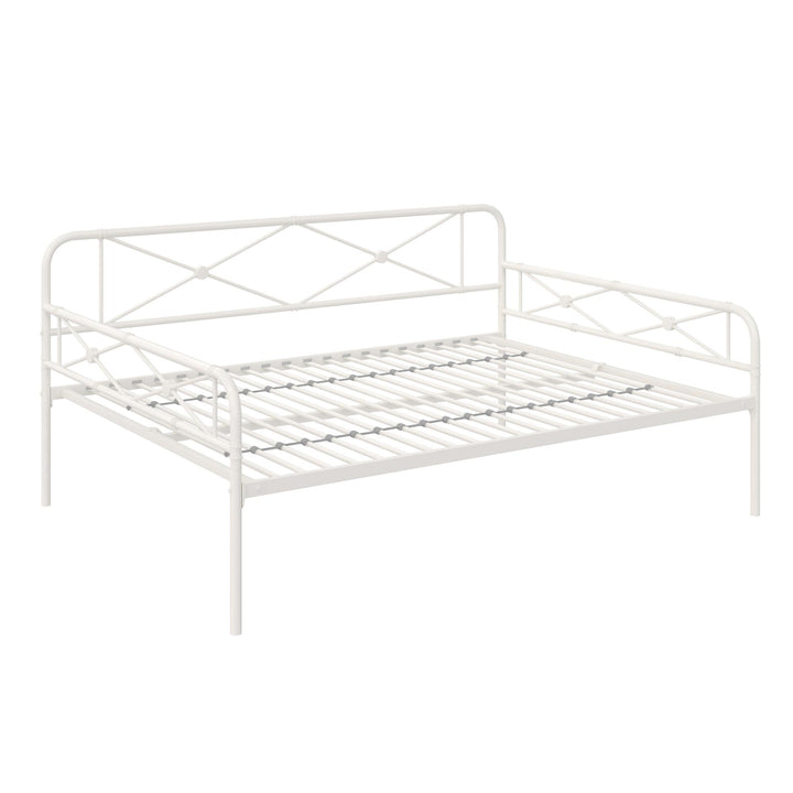 Allysa Metal Daybed with Steel Frame - White - Full