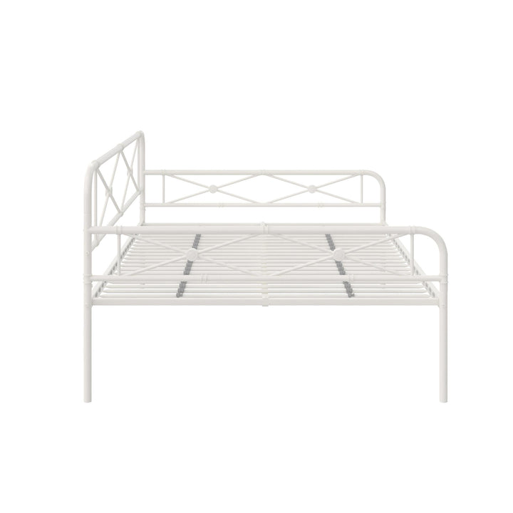 Allysa Metal Daybed with Steel Frame - White - Full