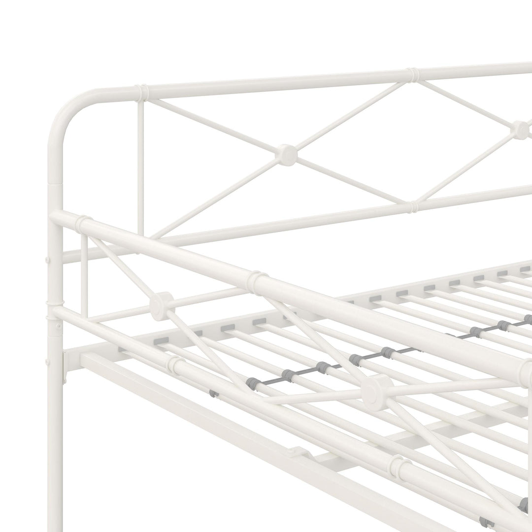 Allysa Metal Daybed with Steel Frame - White - Full