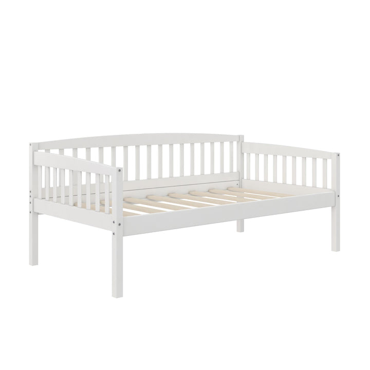 Relaxing daybed with wood finish -  White - Twin