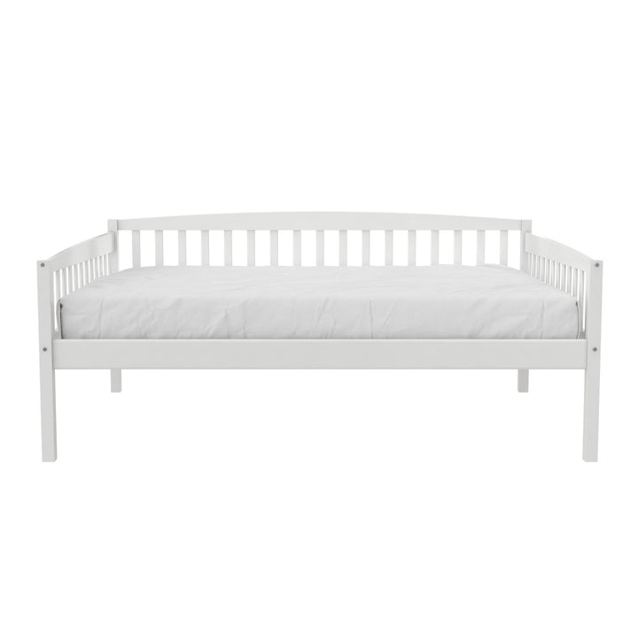 Daybed with sturdy wood frame -  White - Full