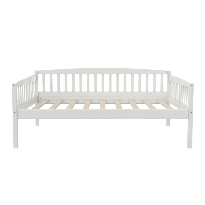 Lydia Daybed with Solid Wood Frame  -  White - Full