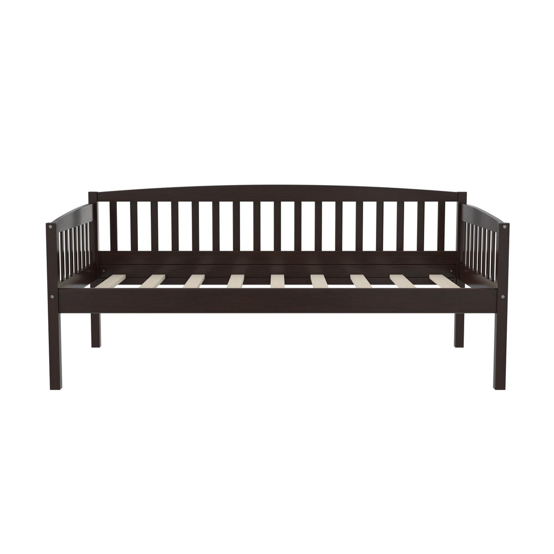 Lydia Daybed with Solid Wood Frame  -  Espresso - Twin