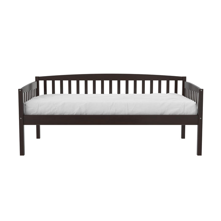 Daybed with sturdy wood frame -  Espresso - Twin