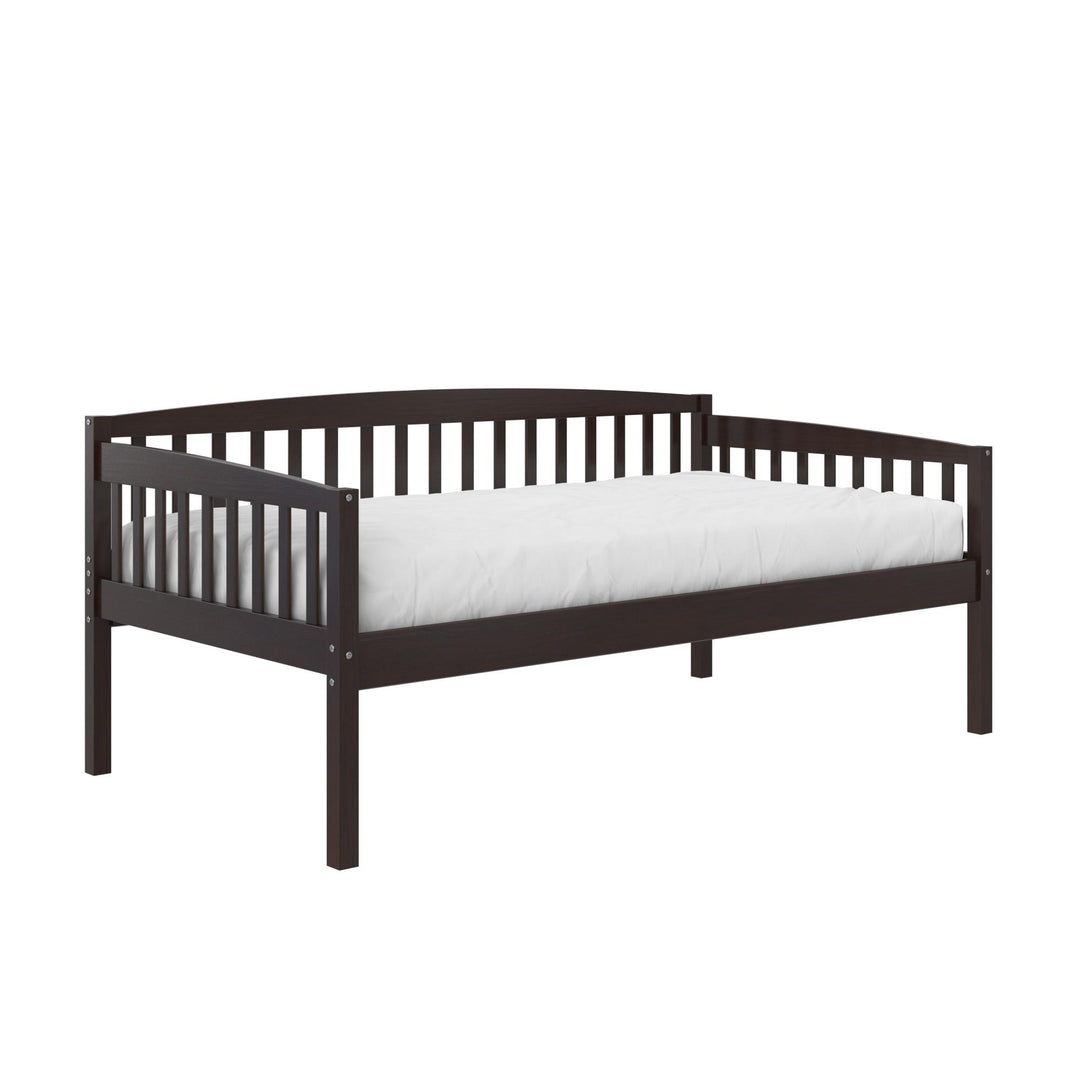 Solid frame daybed for guests -  Espresso - Twin