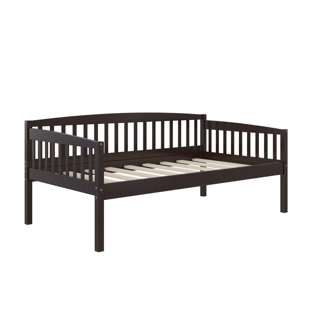 Traditional wooden daybed Lydia -  Espresso - Twin