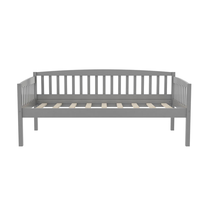 Lydia Daybed with Solid Wood Frame  -  Gray -Twin