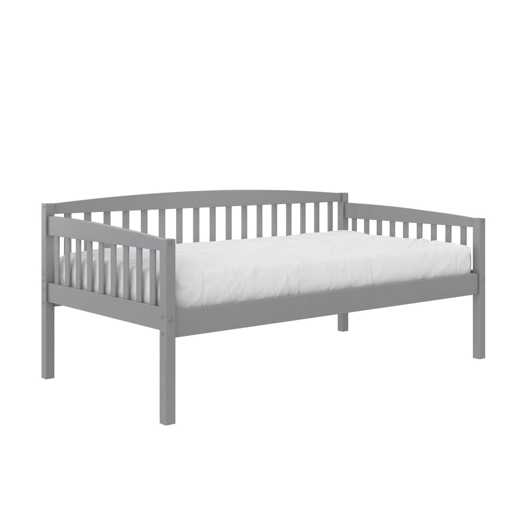 Solid frame daybed for guests -  Gray -Twin