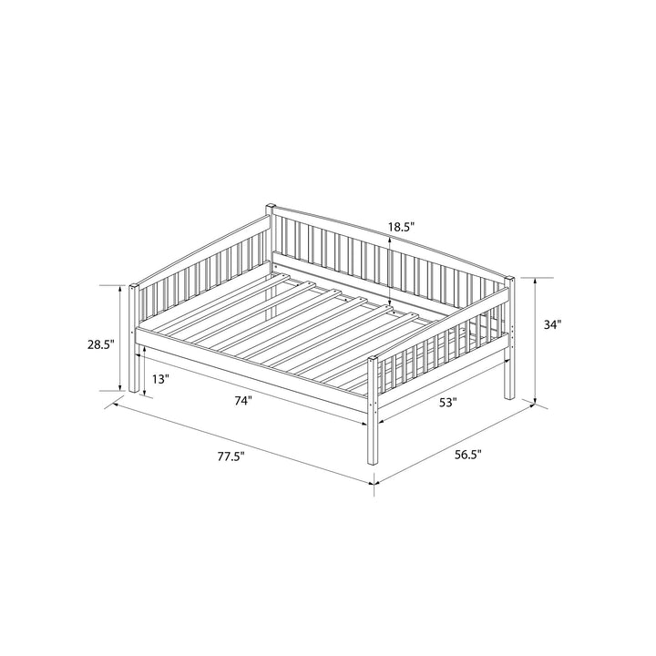 Lydia elegant daybed design -  White - Full