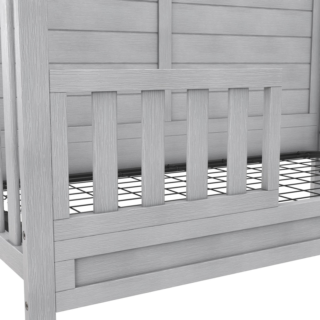 Finch Toddler Rail Conversion Kit for Crib - Rustic Gray