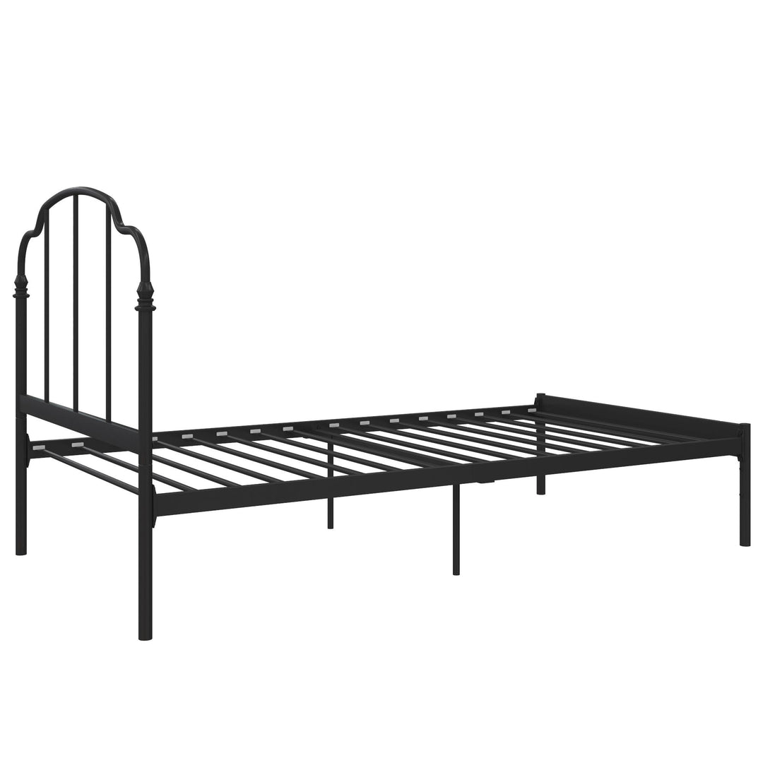 vintage style metal bed frame - Black - Twin Size