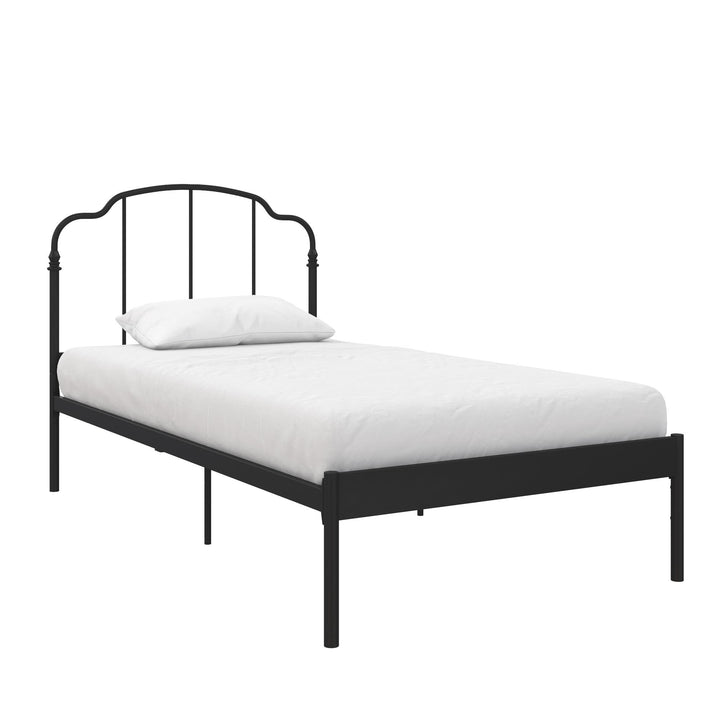 bed frame design steel - Black - Twin Size