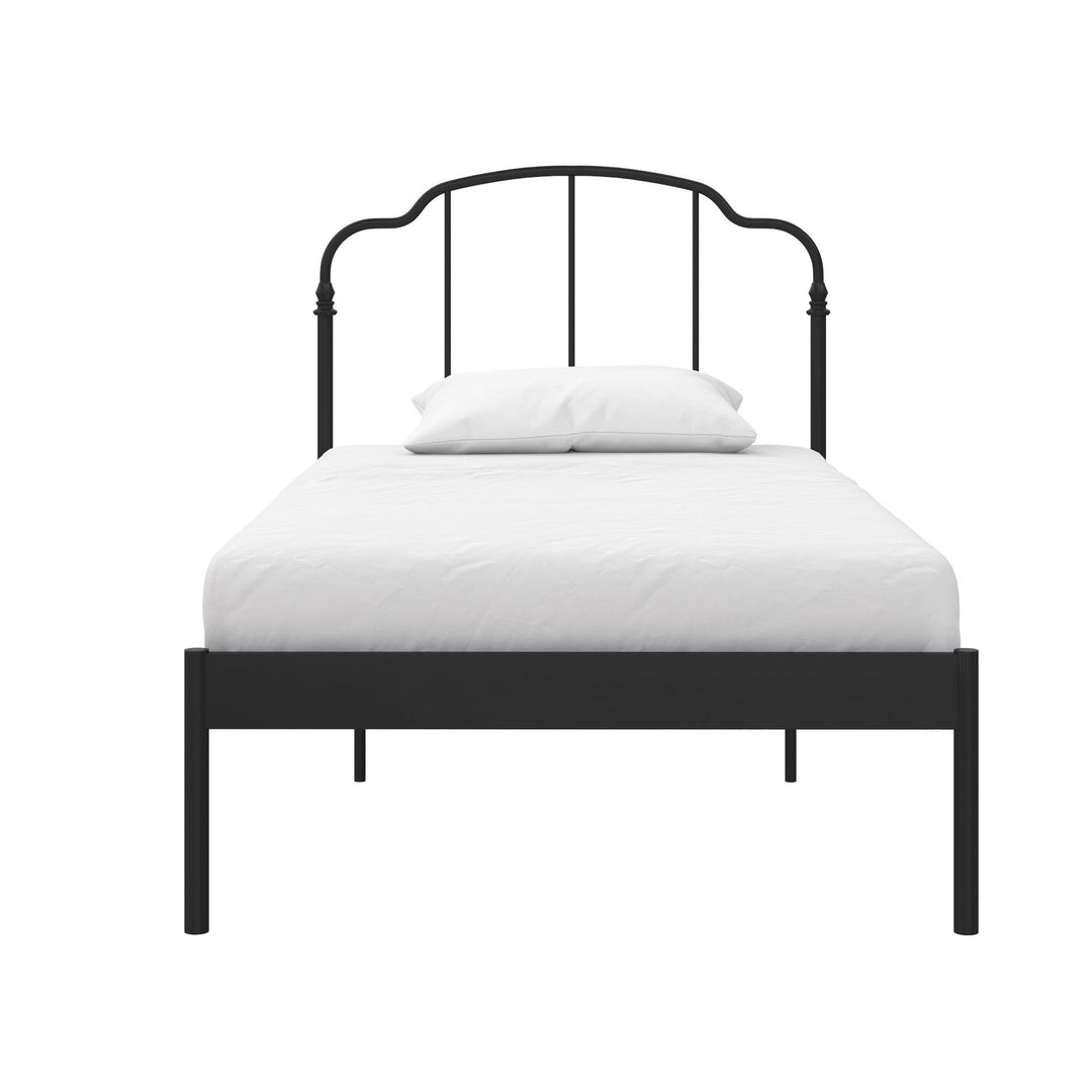 metal bed frame design - Black - Twin Size
