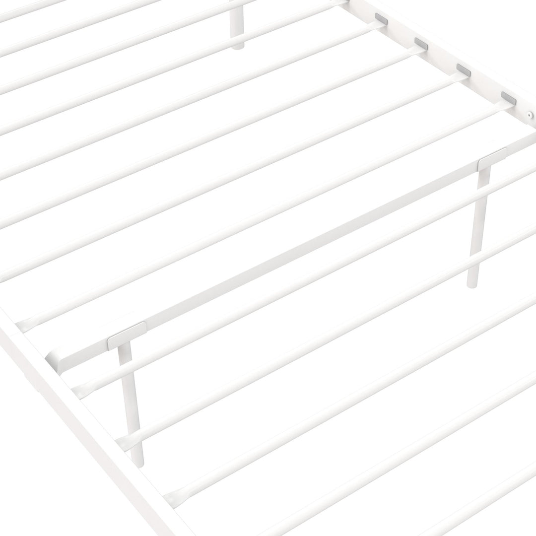 adjustable metal frame for bed - White - Twin Size