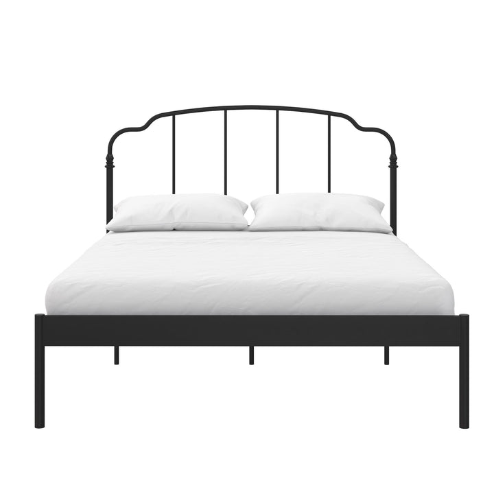 metal bed frame design - Black - Full Size