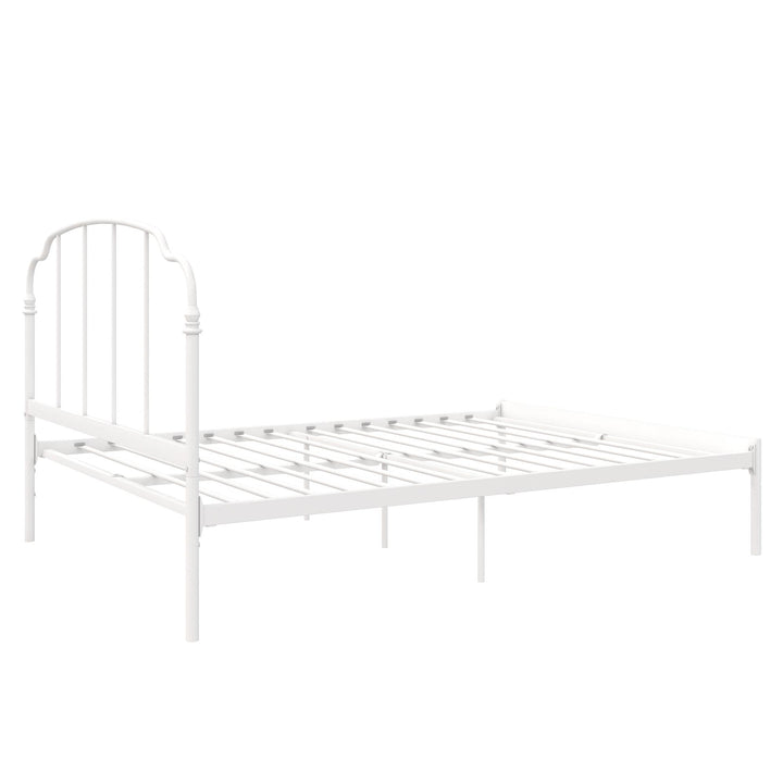 vintage style metal bed frame - White - Full Size