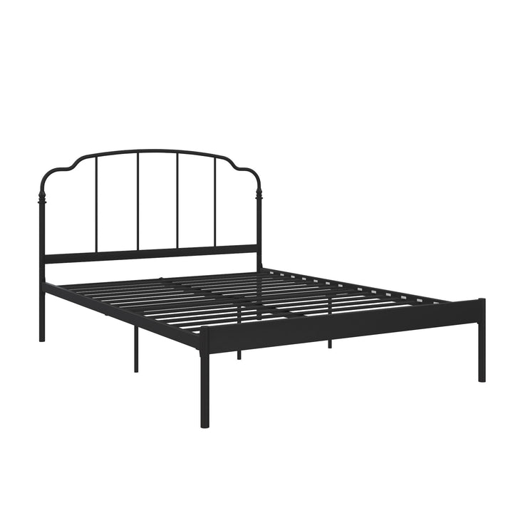 metal headboard and frame - Black - Queen Size