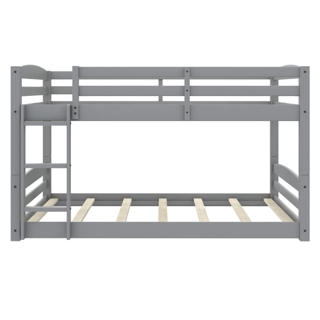Sierra Full over Full Wood Bunk Bed, Converts into 2 Full Beds  -  Gray  - Full-Over-Full