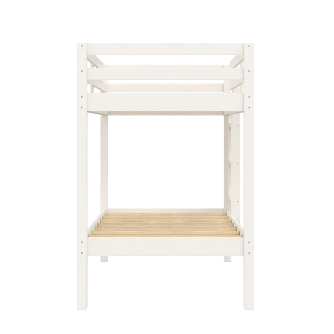Twin over twin ladder bed -  White - Twin-Over-Twin
