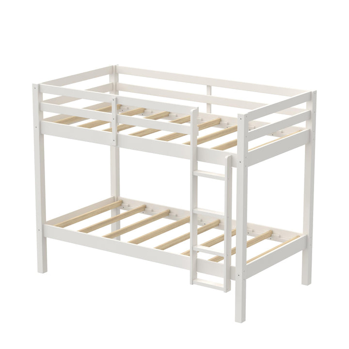 Indiana space-saving bunk design -  White - Twin-Over-Twin