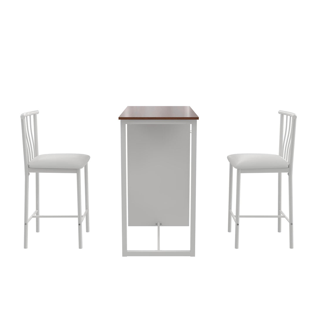 Counter height breakfast set -  White