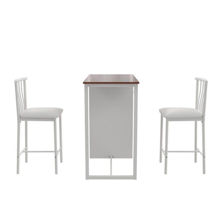 Counter height breakfast set -  White