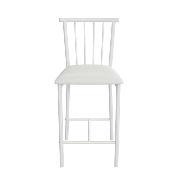 3 piece bar table and chairs -  White